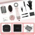 thumbnail image 6 of IG INGLAM 4 in 1 Hair Dryer Brush, Detachable Brush Hair Dryer, Negative Ion Blowout Brush for Straightening/ Drying/ Curling/ Styling, Pink, 6 of 8