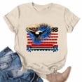 thumbnail image 2 of Vetsdori Patriotic T Shirts for Women Independence Day 4th of July Pullover Short Sleeve Summer USA Years Anniversary Crew Neck,Graphic Fashion Womens Tops Red White and Blue, 2 of 5
