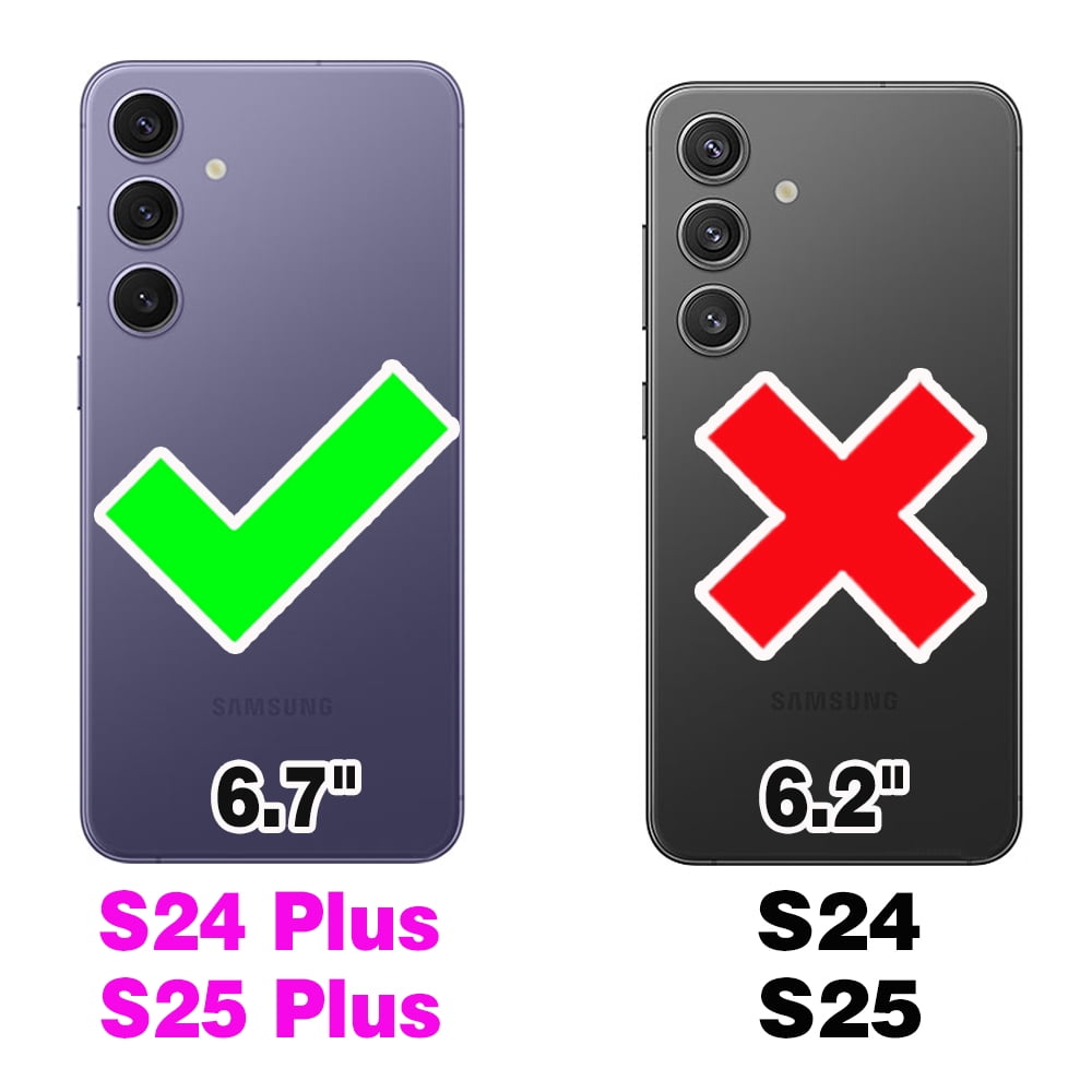 Asuwish Phone Case for Samsung Galaxy S24 Plus/S25 Plus S24+ S25+ 5G Wallet Cover With Screen Protector Flip Pattern Zipper Card Holder Cell S24Plus 24S + S 24 24+ S25Plus 25S 25+ SM-S936U Men Black
