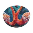 thumbnail image 1 of Easygdp Romantic Flamingo Pair Print Easy To Install Bar Stool Covers&Stool Covers Round&Elastic Stool Cover, Barstool Covers,Washable&Bottom With Elastic Edge-13 inch, 1 of 7