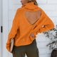 thumbnail image 5 of Gibobby Suéter para mujer, Suéter Ligero y Liso de Cuello Alto Camiseta para Mujer(Amarillo,XG), 5 of 5