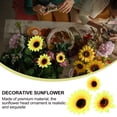 thumbnail image 4 of 100 piezas de cabeza de girasol artificial, flores falsas para el hogar, adorno de guirnalda, accesorio, 4 of 6