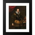 thumbnail image 2 of Court Painter of Savoy 14x18 Black Modern Framed Museum Art Print Titled - Portrait of Carlo Emanuele I of Savoy (First Quarter of the 17th Century), 2 of 5
