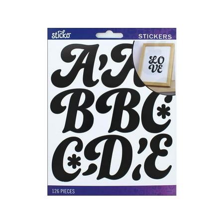 UPC: 0015586972856 | EK Sticko Sticker Alpha FunkyDori XL Black