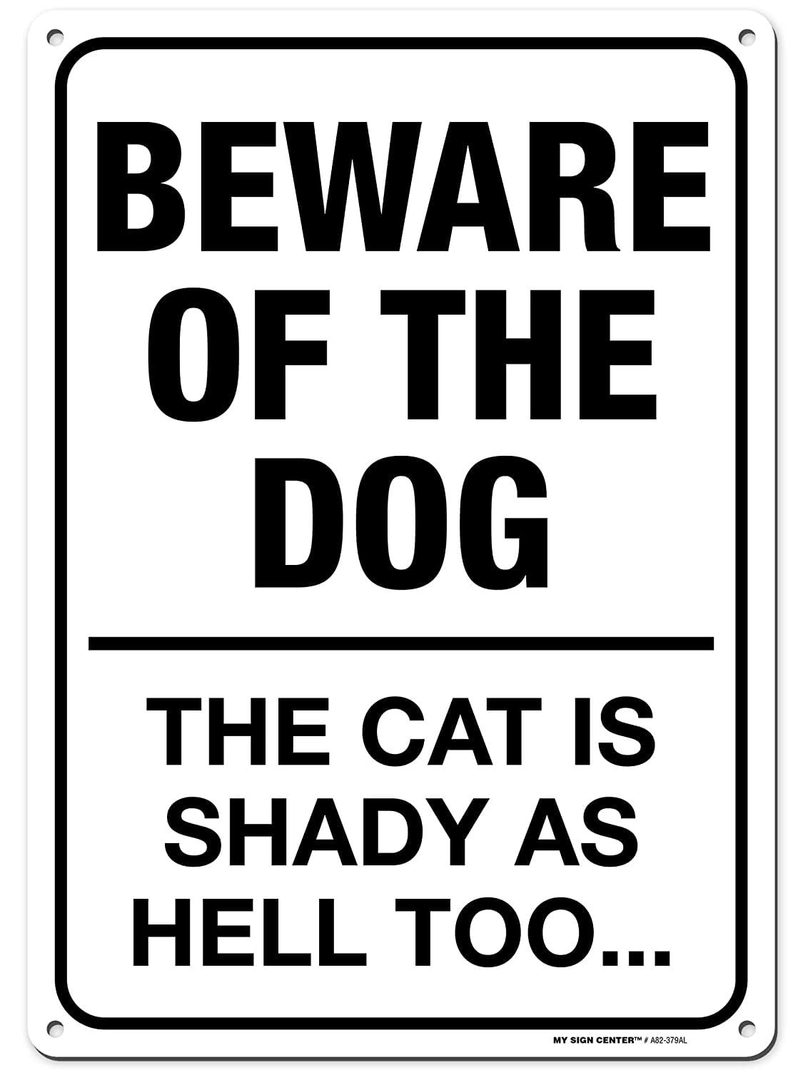 Can You Make It Beware of Dogs Sign 14"x10" .040 Rust Free Aluminum 