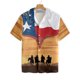 thumbnail image 3 of Camisas con estampado de vaquero retro, ropa informal con patrón de mezclilla 3D para hombre, camisa hawaiana de manga corta para playa, ropa informal para exteriores para hombre, 3 of 5