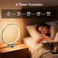 thumbnail image 5 of Light Therapy Lamp - 2 in 1 Desk Lamp 10000 Lux Sun Lamp with Dual Controls, 4 Timer, Dimmable, 3 Color Temperatures - Artificial Sunlight Happy Light Box, 5 of 5