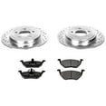 thumbnail image 2 of Power Stop K4585 Rear Z23 Carbon Fiber Brake Pads with Drilled & Slotted Brake Rotors Kit, 2 of 3