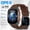 Brown, variant on 2025 Smartwatch: GPS, Compass, Waterproof, Wireless Calling, 100+ Sports Modes, Voice Assistant, Metal Frame, Fashion Bracelet