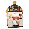 Big Dot of Happiness Fall Gnomes - Treat Box Party Favors - Autumn Harvest Party Goodie Gable Boxes - Set of 12