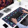 thumbnail image 2 of Long Mouse Pads for Desk,Colorful Dinosaurs Rockets Pattern Desk Mats on Top Of Desks, Desk Mouse Pad Extra Large with 3mm Non-Slip Base and Stitched Edge for Gaming,Office,Work,Home 31.5"x15.7", 2 of 6