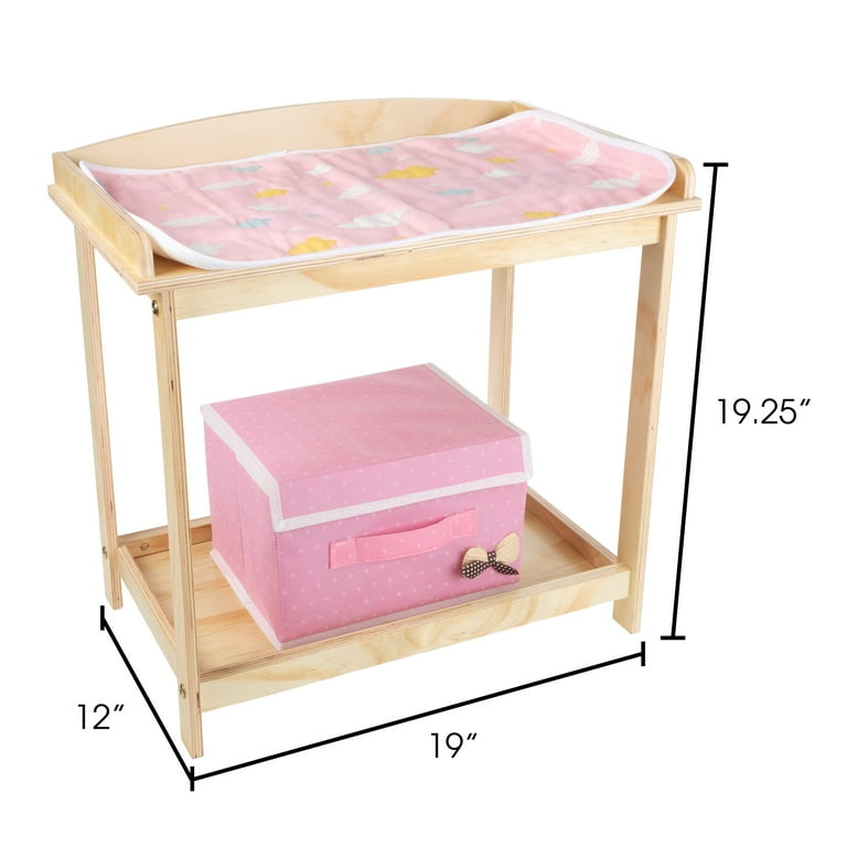 Wooden doll on sale changing table