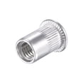 thumbnail image 5 of Unique Bargains M8 Rivet Nuts Aluminium Alloy Knurled Flat Head Threaded Insert Nut Silver 50 pcs, 5 of 5