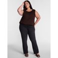 thumbnail image 2 of Terra & Sky Women's Plus Signature Mid Rise Bootcut Jeans, 30” Inseam, Sizes 16W-26W, 2 of 4