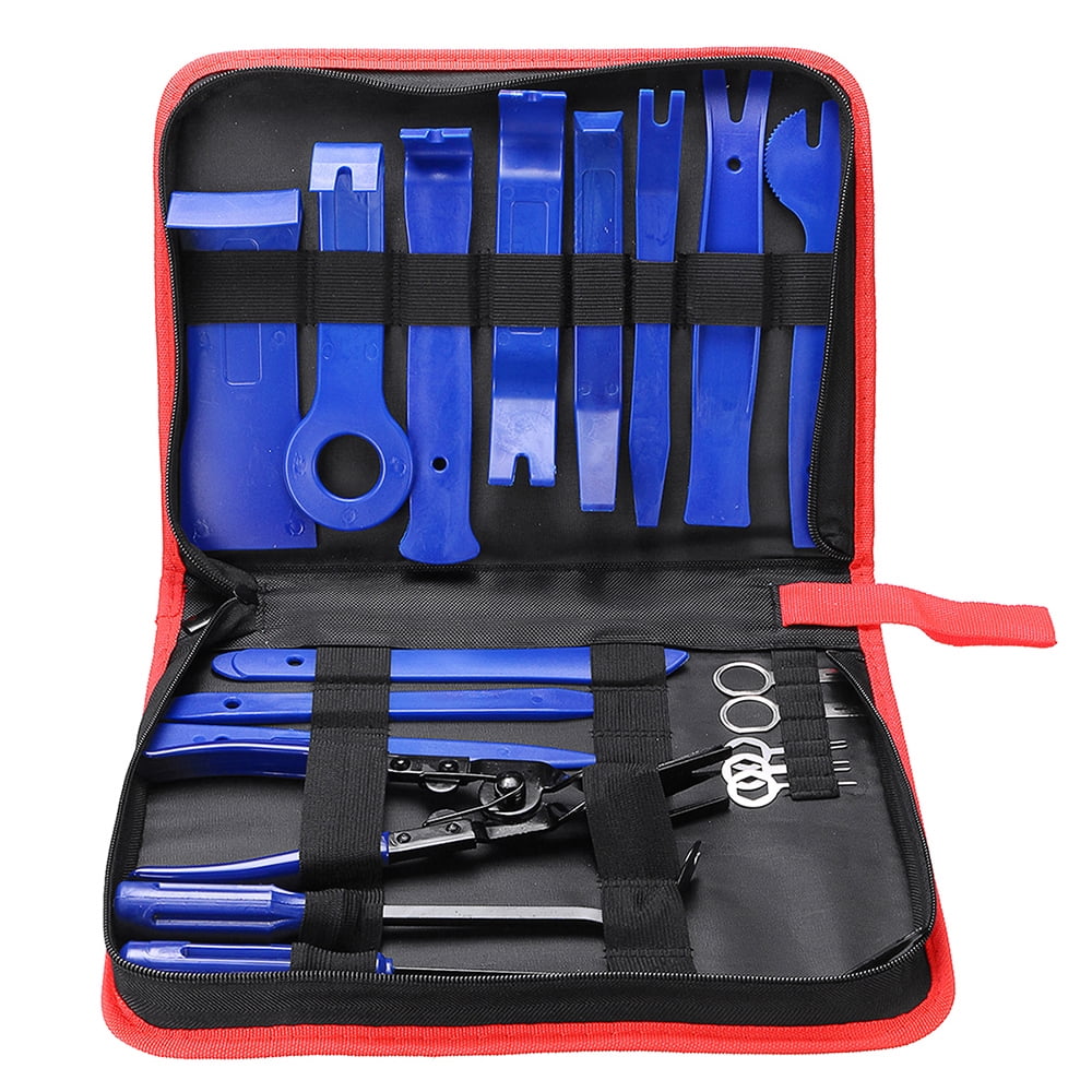 19Pcs Car Trim Removal Tool Set Hand Tools Pry Bar Panel
