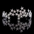 thumbnail image 2 of Bride Wedding Crystal Rhinestone Star Crown Hair Accessories for Women (White), 2 of 4