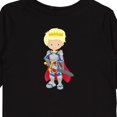 thumbnail image 4 of Inktastic Prince, King, Knight, Sword, Crown, Blond Hair Boys Long Sleeve Toddler T-Shirt, 4 of 5
