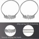 thumbnail image 4 of Silver Leaf Curtain Tiebacks, 2 Pack Adjustable Decorative Clips for Drapes, 4 of 5