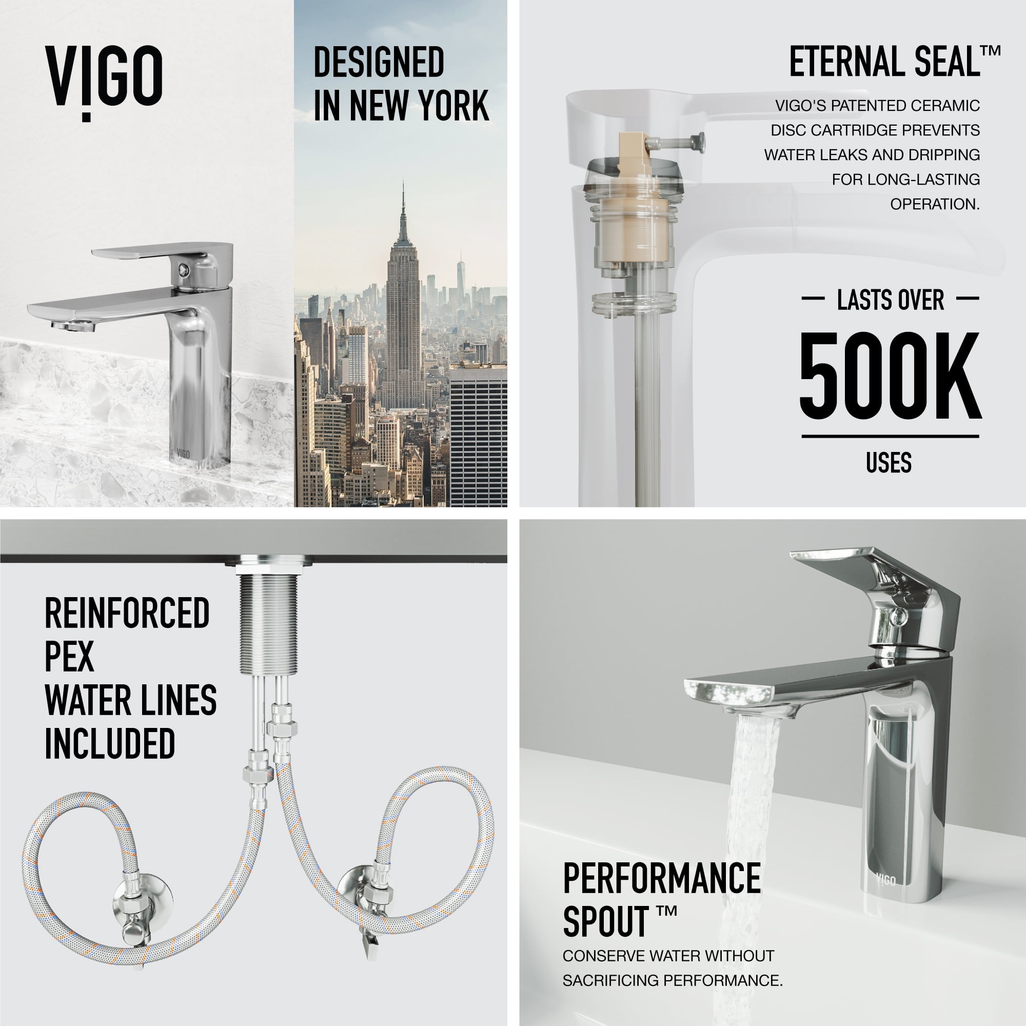 VIGO Davidson Single Handle Single-Hole Bathroom Faucet in Chrome