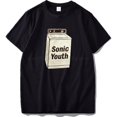 thumbnail image 3 of Camiseta de Sonic Youth, camisetas de bandas alternativas, camisetas con estampados gráficos, cómodas, informales, de manga corta, para hombre, talla europea, 100 % algodón, 3 of 5