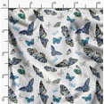 thumbnail image 2 of Soimoi Polyester Crepe Fabric Butterflies Butterfly Fabric Prints by Yard 52 Inch Wide, 2 of 3