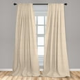 thumbnail image 5 of Ambesonne Antique Curtains, Swirling Flowers, Pair of 28"x84", Beige, 5 of 5
