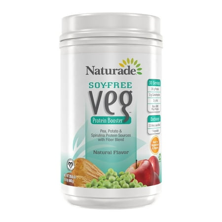 Naturade Veg Booster protéines, soja libre, naturel, 32 Oz