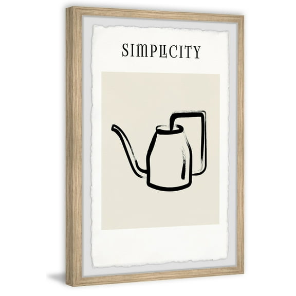 Marmont Hill Sheer Simplicity Framed Painting Print