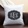Personalized My Black Monogram Pillow