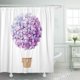 thumbnail image 1 of Cortinas de ducha ABPHQTO impermeables con Acuarela de Aerostato Púrpura 165x180 cm, 1 of 2