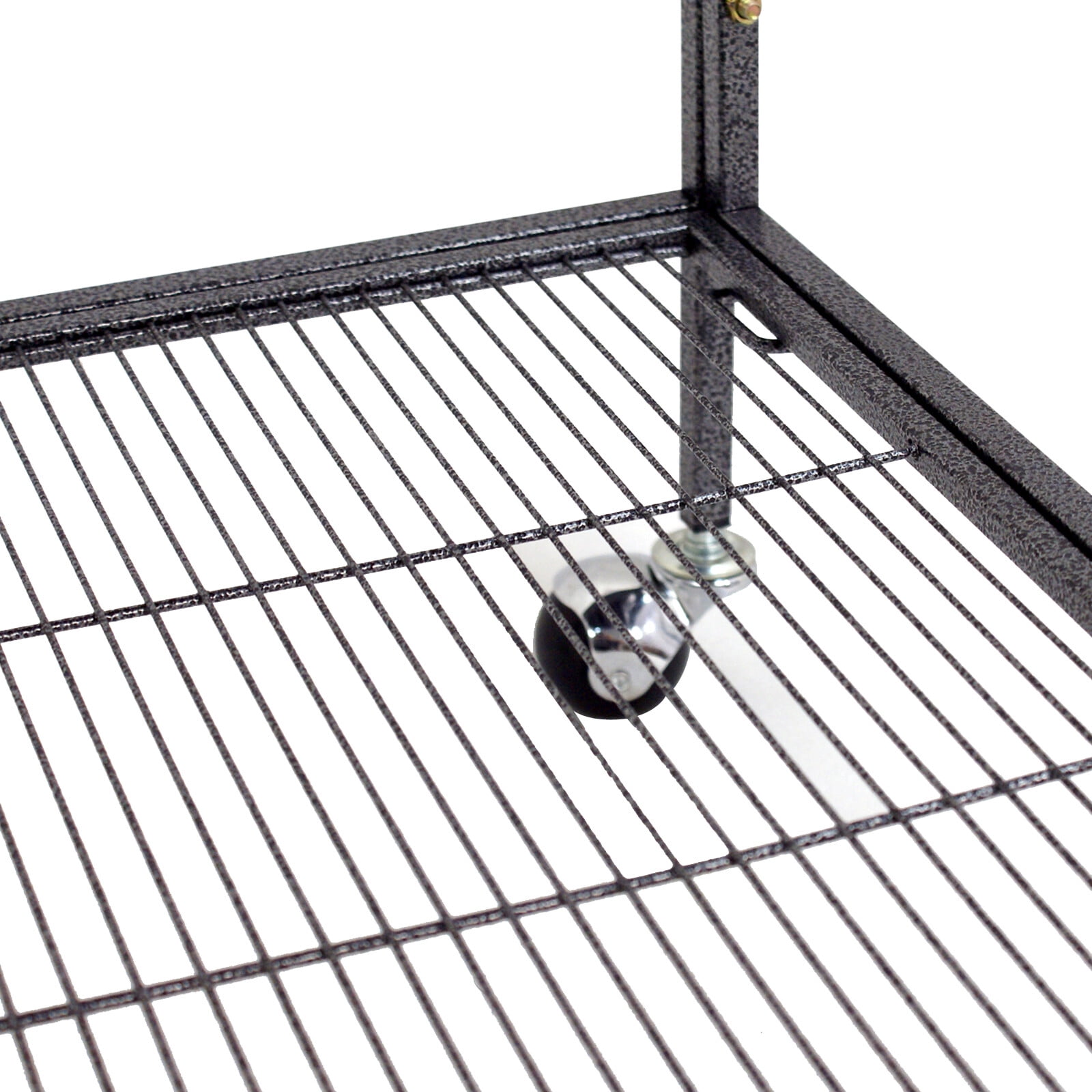 HomGarden 53.3 in Large Wrought Iron Bird Cage W/Perches for Cockatiels Parrot Parakeet Black