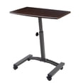 thumbnail image 1 of Airlift Height-Adjustable Mobile Laptop Desk Cart, Walnut, 1 of 11