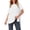 🔥 White, variant on Sentmoon Women Summer Clothes Women's Clothes Ladies' Casual and Fashionable Solid Color 3/4 Sleeve Crew Neck Top Casual for Travel & Vacation White XXXL