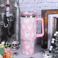 thumbnail image 5 of 40oz Halloween Tumbler with Handle Straw and Lid Ghost Travel Tumbler Coffee Cup for Holiday Birthday Party Favors, 5 of 6