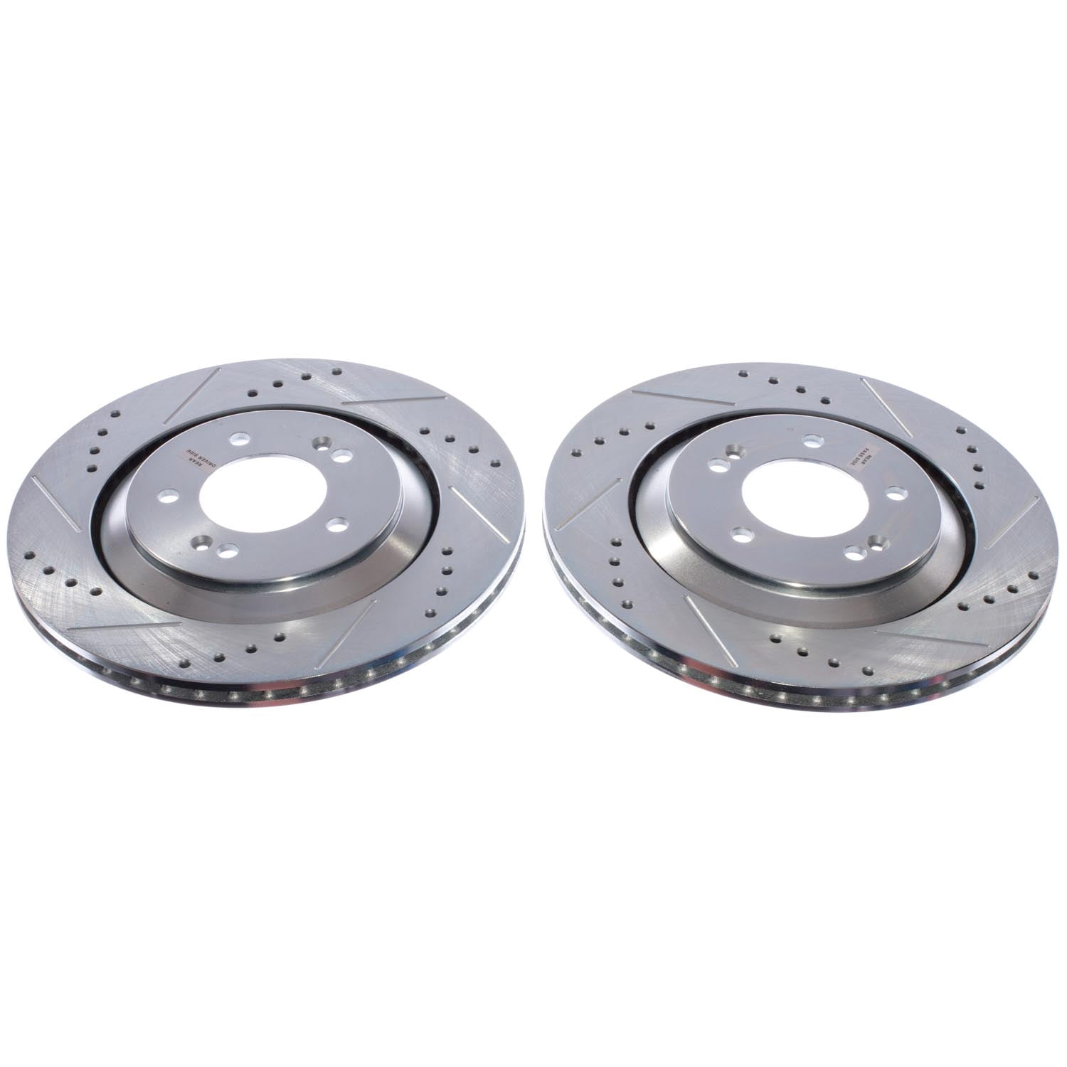 PowerStop Rear Drilled and Slotted Brake Rotor Pair for Hyundai Elantra N 2022-25, Hyundai Kona N 2022-23, Hyundai Veloster N 2019-22, JBR1937XPR