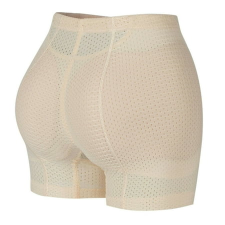 Butt Lifter Shapewear Padded Panty Hip Enhancer Panties Seamless Body Shaper Women Panties  Apricot  L