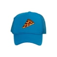 thumbnail image 1 of Adult Men's Pepperoni Pizza Slice Rope Foam Trucker Hat, Aqua, 1 of 2
