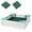 White, variant on Costway Kids Outdoor Sandbox 48.5" x 48.5" x 12.5" Large HDPE Sandpit with Oxford Cover Brown