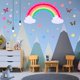 thumbnail image 4 of Decoración de pared bohemia de arcoíris, extraíble e impermeable para dormitorio infantil, fácil de aplicar y quitar, 34 piezas, 4 of 6