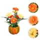 thumbnail image 2 of KAKOWELY 1 bonsái artificial decorativo para sala de estar, escritorio (naranja), 2 of 4