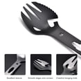 thumbnail image 4 of Multifunción Spork Cuchara De Acero Inoxidable Tenedor Abrelatas Para Acampar Cubiertos De Viaje 2 Piezas Kearding HA034813-00, 4 of 6
