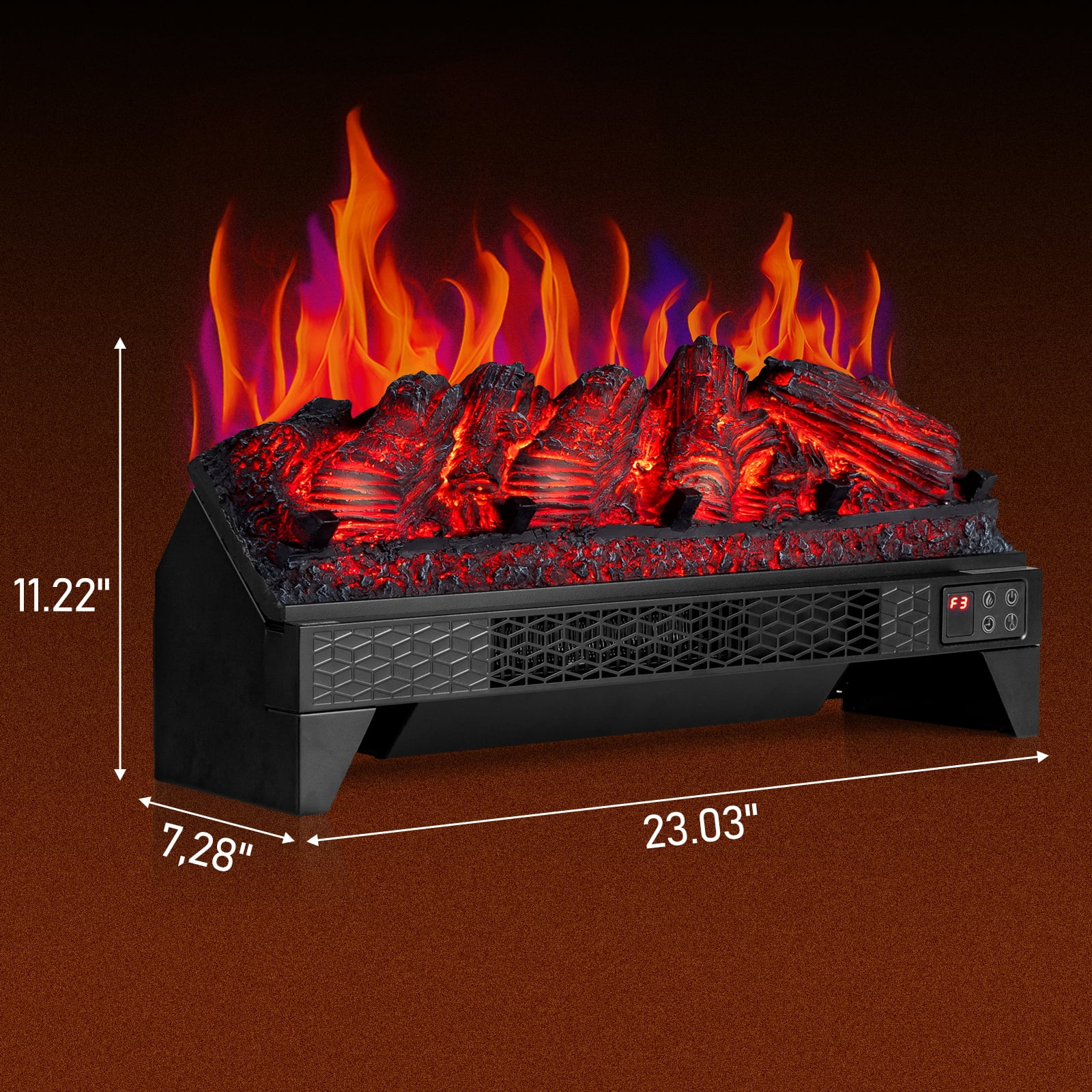 Zimtown 23'' Electric Fireplace Insert w/Remote & WiFi Control