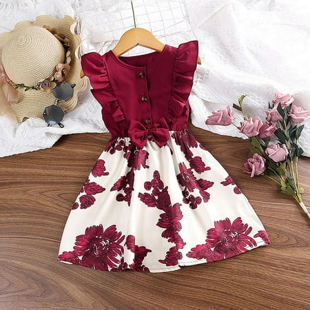 

Esaierr Toddler Girls Princess Dress Summer Half Gauze Skirt Pleated Mesh Gauze Skirt