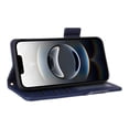 thumbnail image 2 of Designed for iPhone 16e Case, Luxury PU Leather Wallet Phone Case with Card Holder Flip Kickstand Drop Protection Phone Case Cover for iPhone 16e - Darkblue, 2 of 9