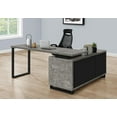 thumbnail image 2 of Monarch Specialties Computer Desk, Home Office, Corner, Storage Drawers, 72"l, L Shape, Work, Laptop, Metal, Laminate, Grey, Black, Contemporary, Modern, 2 of 4