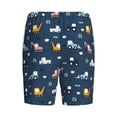 thumbnail image 2 of Lsque Modern Modern Excavator Mens Sleep Pajama Shorts,Short Pajama Pants, Cotton Ultra-Soft Knit-4X-Large, 2 of 9