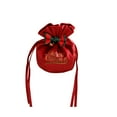 thumbnail image 2 of Taicans Christmas Drawstring Bags 4.72x5.91in - Green Velvet Gift Bags with Rope Handle,Reusable Holiday Candy & Small Gift Wrapping Bags,Festive Santa/Snowflake Print Decor (1 Pack), 2 of 6