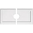 thumbnail image 3 of Ekena Millwork CMP32X16RE2-05000 5 in. ID x 11 in. Rectangle Architectural Grade PVC Contemporary Ceiling Medallion - 2 Piece, 3 of 3