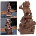 thumbnail image 4 of Soporte de incienso, quemador de incienso de reflujo Material de porcelana roja para sala de estar para dormitorio para decoración de escritorio LYUMO Soporte de incienso, 4 of 6