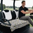 thumbnail image 5 of XYZCANDO Cute Golfing Duck Golf Cart Seat Cover | 4 Storage Pockets Washable Non-Slip Universal Fit for 2-Seat Golf Carts, 5 of 9